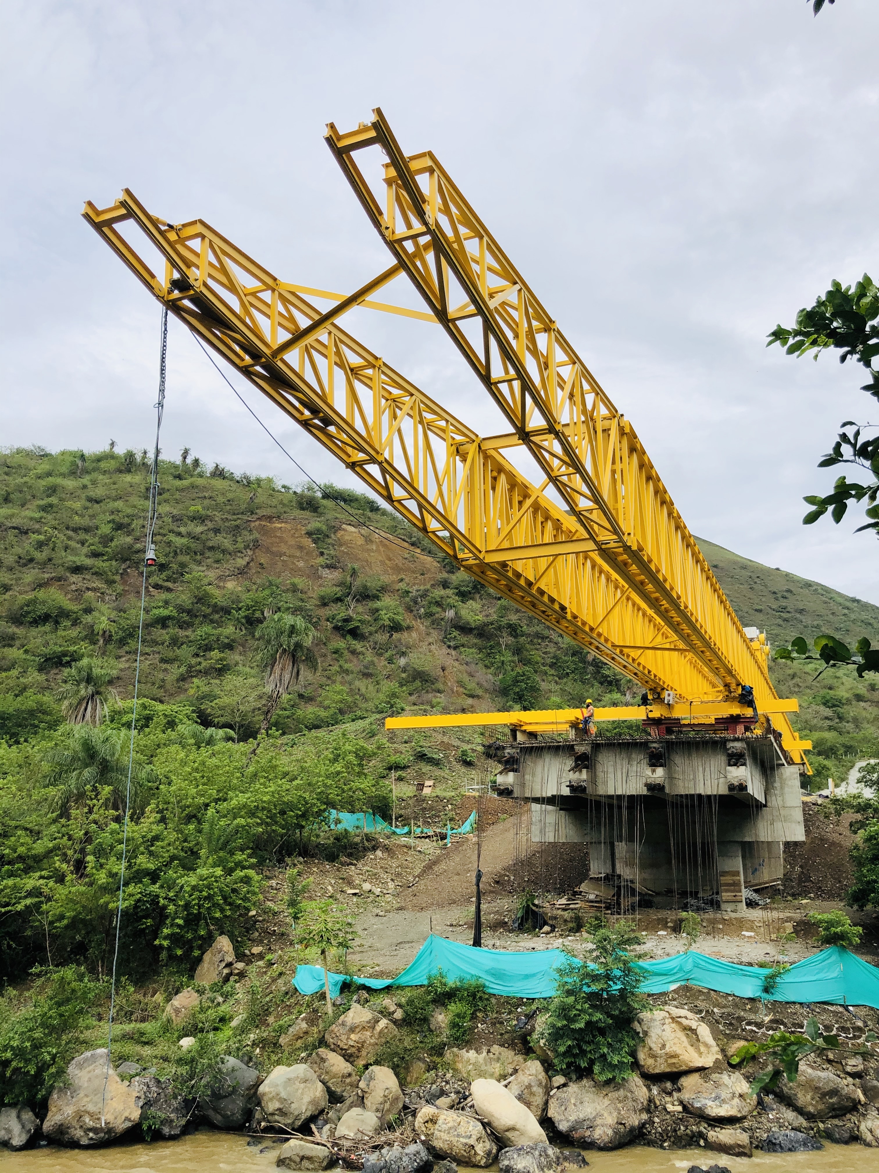 Estructura metálica de un edificio